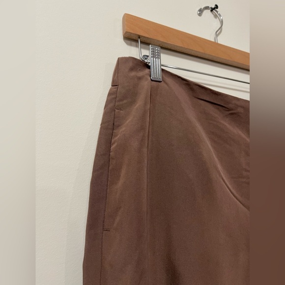 J. Jill Brown Cropped Modal Blend Casual Soft Wide Leg Pants Size Large - Picture 6 of 9